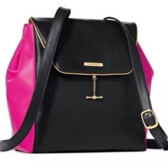 Juicy Couture Handbags - Juicy Couture Hot Pink and Black Backpack